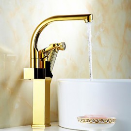 Mittellage Einzigen Handgriff Zwei Löcher with Chrom Waschbecken Wasserhahn