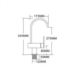 Zeitgenössisch Hoch / High-Arc Mittellage drehbarer with Keramisches Ventil Einhand Ein Loch for Chrom, Armatur für die Küche