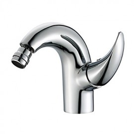 Zeitgenössisch Mittellage Breite spary with Keramisches Ventil Einhand Ein Loch for Chrom, Bidet Wasserhahn