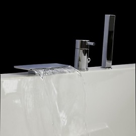 Zeitgenössisch Badewanne & Dusche Wasserfall / Handdusche inklusive with Keramisches Ventil Einhand Drei Löcher for Chrom,