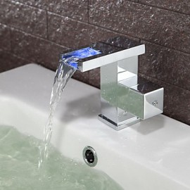 Zeitgenössisch Becken Breite spary with Keramisches Ventil Einhand Ein Loch for Chrom, Waschbecken Wasserhahn