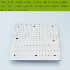 Zeitgenössisch Wandmontage LED / Thermostatische / Regendusche / Breite spary / Handdusche inklusive with MessingventilDrei Griffe Fünf