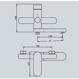 Zeitgenössisch / Modern Nur Dusche Breite spary with Keramisches Ventil Einzigen Handgriff Zwei Löcher for Chrom, Duscharmaturen