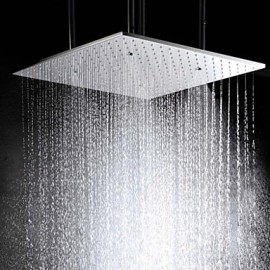 20 Inch Stainless Steel 304 Ceiling Mounted Bathroom Shower Head With Atomizing And Rainfall Two Water Functions