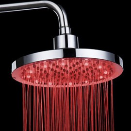 8-Zoll-Chromtemperaturregelung Wärmesensor LED Duschkopf regen Dusche