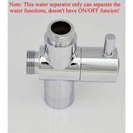 Chrom-G1 / 2 (1/2 '') t-Adapter, Messing Ventileinsatz aus Messing Dusche Wasserabscheider Bad Dusche oder Bidet