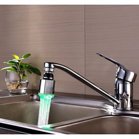 rgb 3 Farbtemperatur-Sensor Wasserhahn Küchenarmatur-Glühen-Dusche LED-Licht