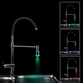 bunten Küchenspüle Universaladapter LED Wasserhahn Düse (automatischer Farbwechsel)