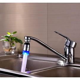 rgb 3 Farbtemperatur-Sensor Wasserhahn Küchenarmatur-Glühen-Dusche LED-Licht