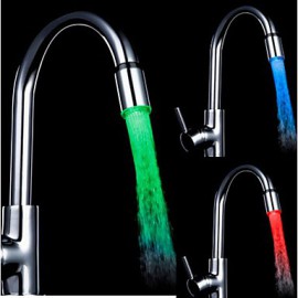 bunten Küchenspüle Universaladapter LED Wasserhahn Düse (automatischer Farbwechsel)