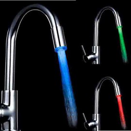 bunten Küchenspüle Universaladapter LED Wasserhahn Düse (automatischer Farbwechsel)