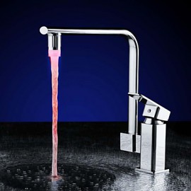 RGB-Farbtemperatursteuerung Universaladapter LED Spüle Wasserhahn NOZZL (Wassertemperatur ändern)