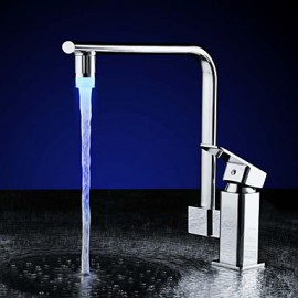 bunten Küchenspüle Universaladapter LED Wasserhahn Düse (automatischer Farbwechsel)