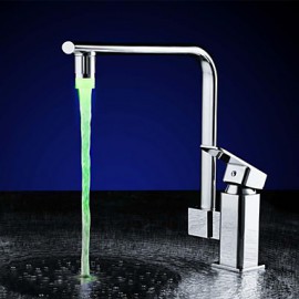 bunten Küchenspüle Universaladapter LED Wasserhahn Düse (automatischer Farbwechsel)