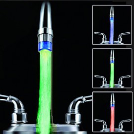 bunten Küchenspüle Universaladapter LED Wasserhahn Düse (automatischer Farbwechsel)