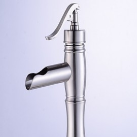 Antik Becken Sensor with Keramisches Ventil Einhand Ein Loch for Gebürsteter Nickel, Waschbecken Wasserhahn