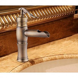 centerset antiken Kupfer Finish einzigen Handgriff Messing Waschbecken Wasserhahn