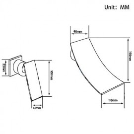 Zeitgenössisch 3-Loch-Armatur Wasserfall with Keramisches Ventil Einzigen Handgriff Zwei Löcher for Chrom, Waschbecken Wasserhahn