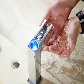 Zeitgenössisch Becken Einhand Ein Loch in Chrom Waschbecken Wasserhahn