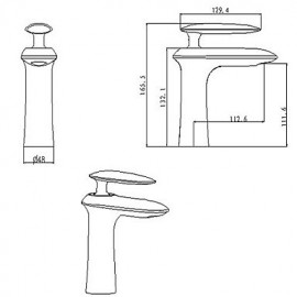 Zeitgenössisch 3-Loch-Armatur Einhand Ein Loch in Bronze mit Ölschliff Waschbecken Wasserhahn