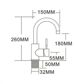 Zeitgenössisch Mittellage Wasserfall Einhand Ein Loch with Gebürstet Waschbecken Wasserhahn