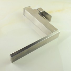 Zeitgenössisch Hoch / High-Arc Becken drehbarer with Keramisches Ventil Einhand Ein Loch for Gebürsteter Nickel, Armatur für die Küche